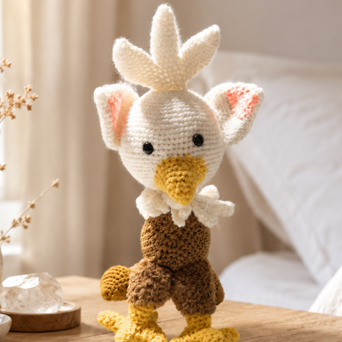 Handmade Crochet Griffin Doll  By MOTTS Crochet