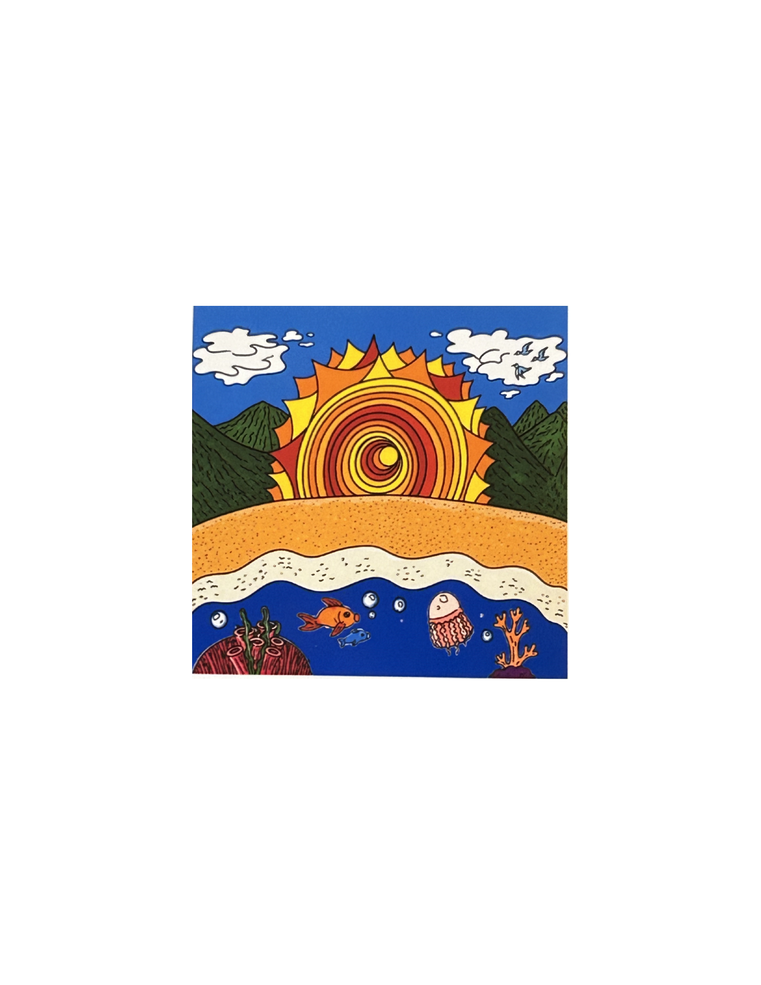 Bingo's Collectible Art Sticker With Signed Card