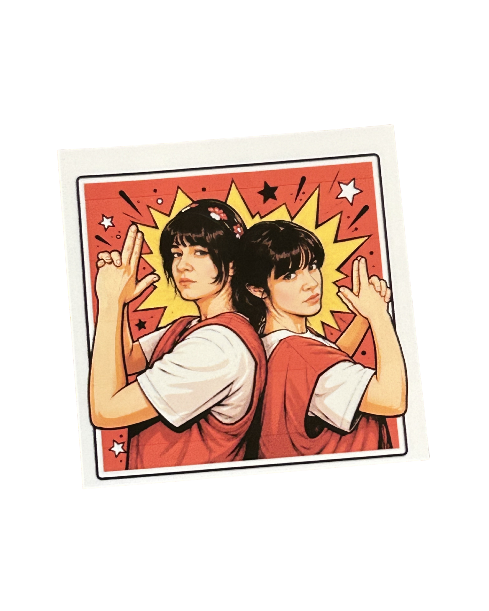 Bingo & Bongo Comic Book Style Signed Collectible Sticker