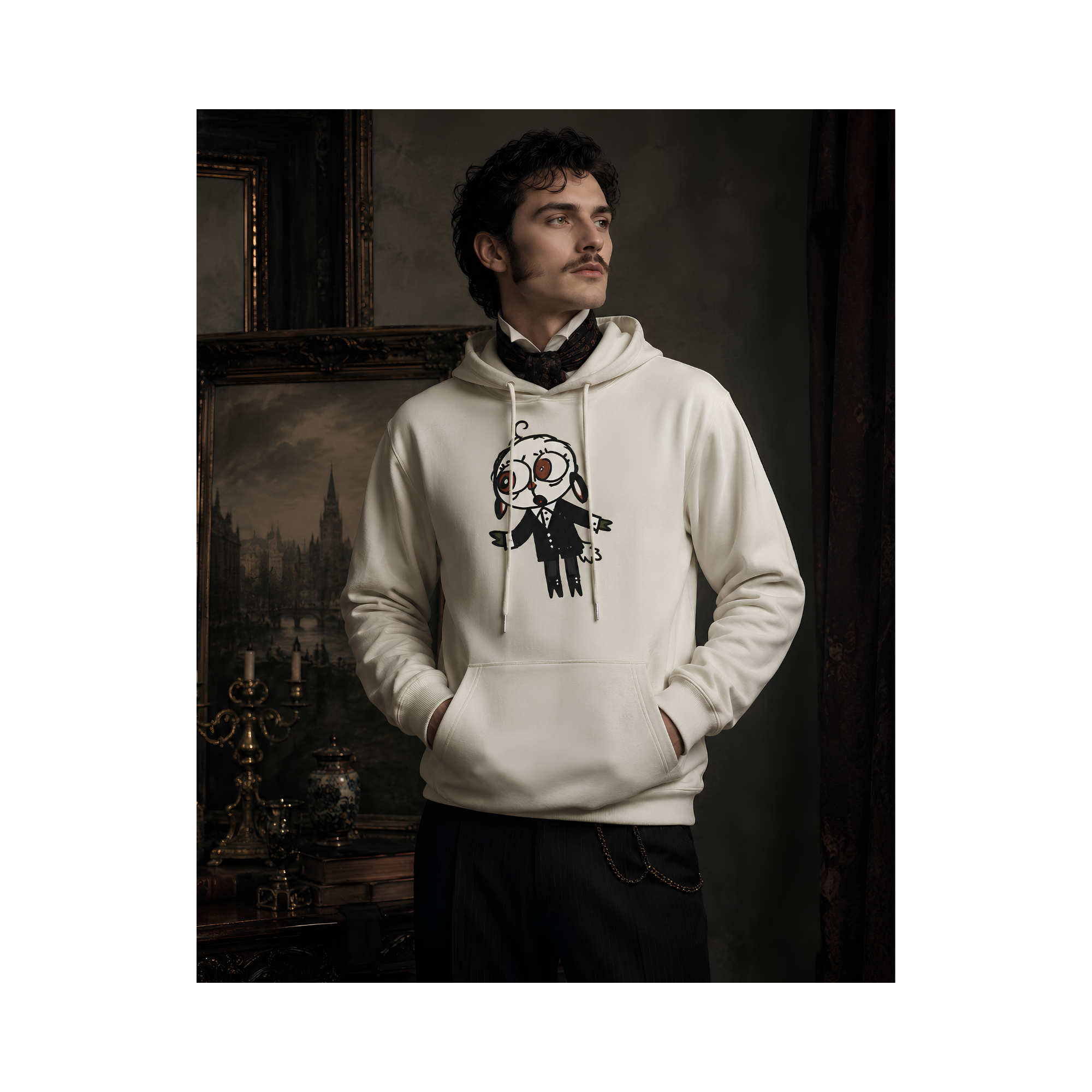 Bingo Original Art Character Graphic Hoodie