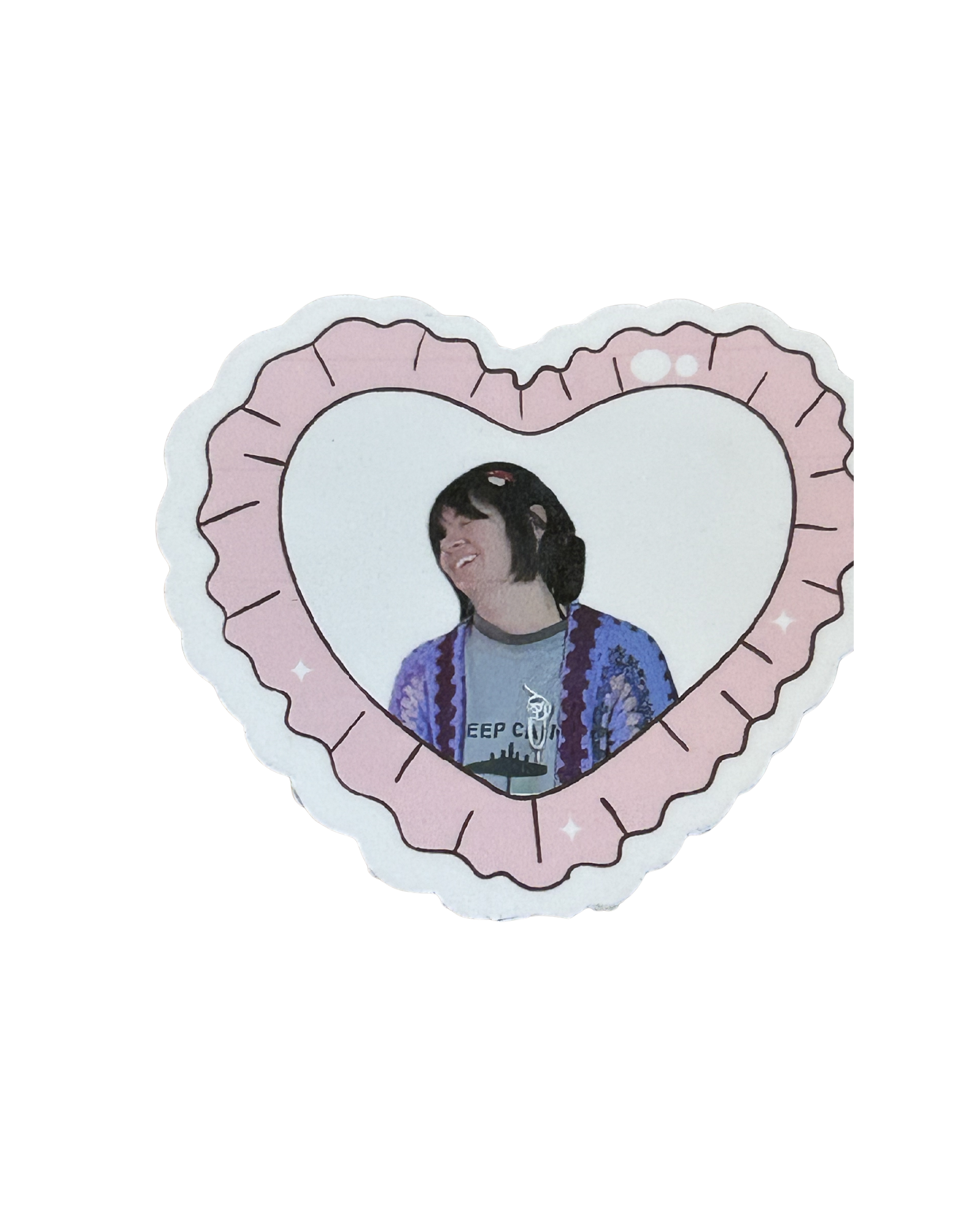 Beautiful Bongo Heart Shaped Signed Collectible Sticker