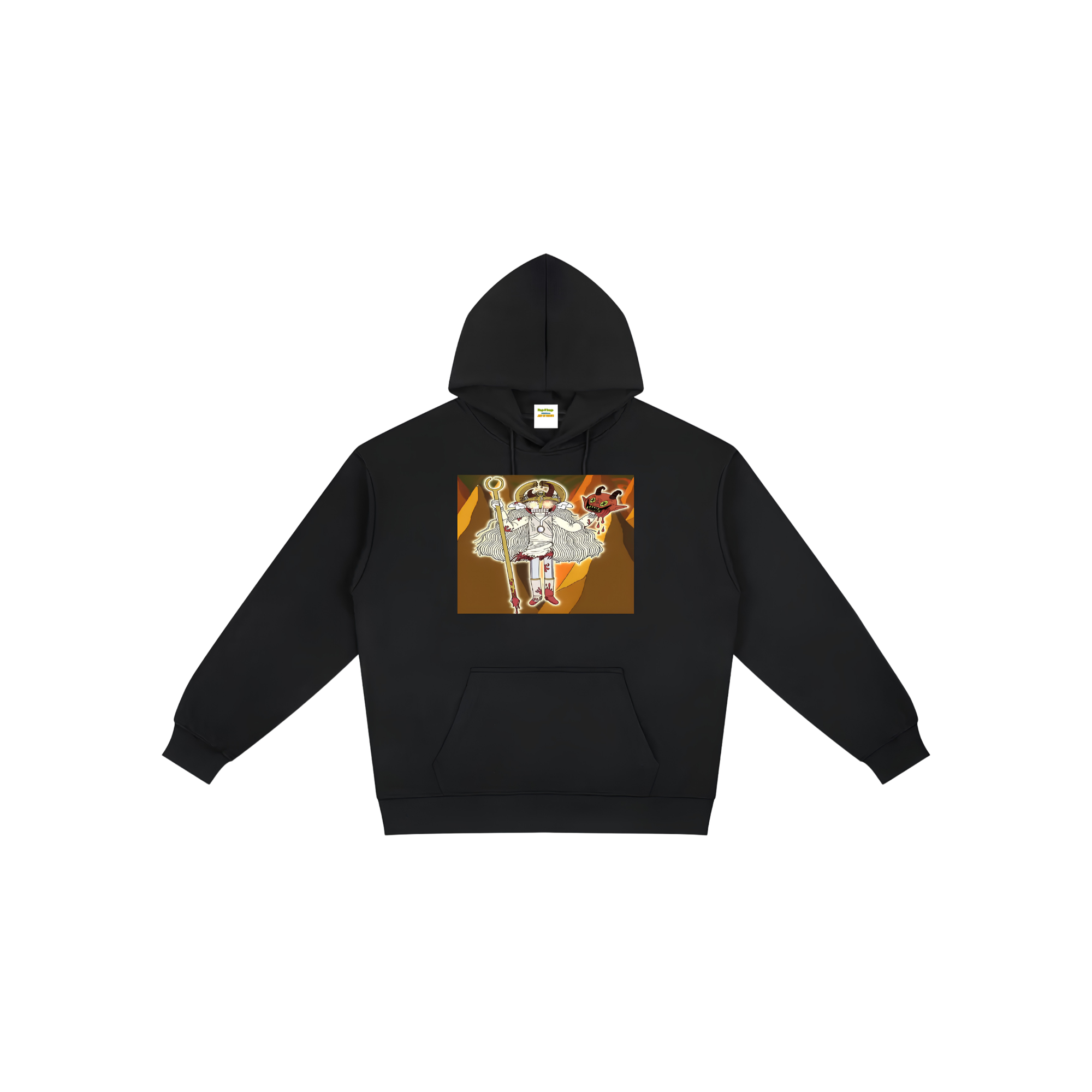 Bingo Original Art Relaxed Fit 100% Cotton Hoodie