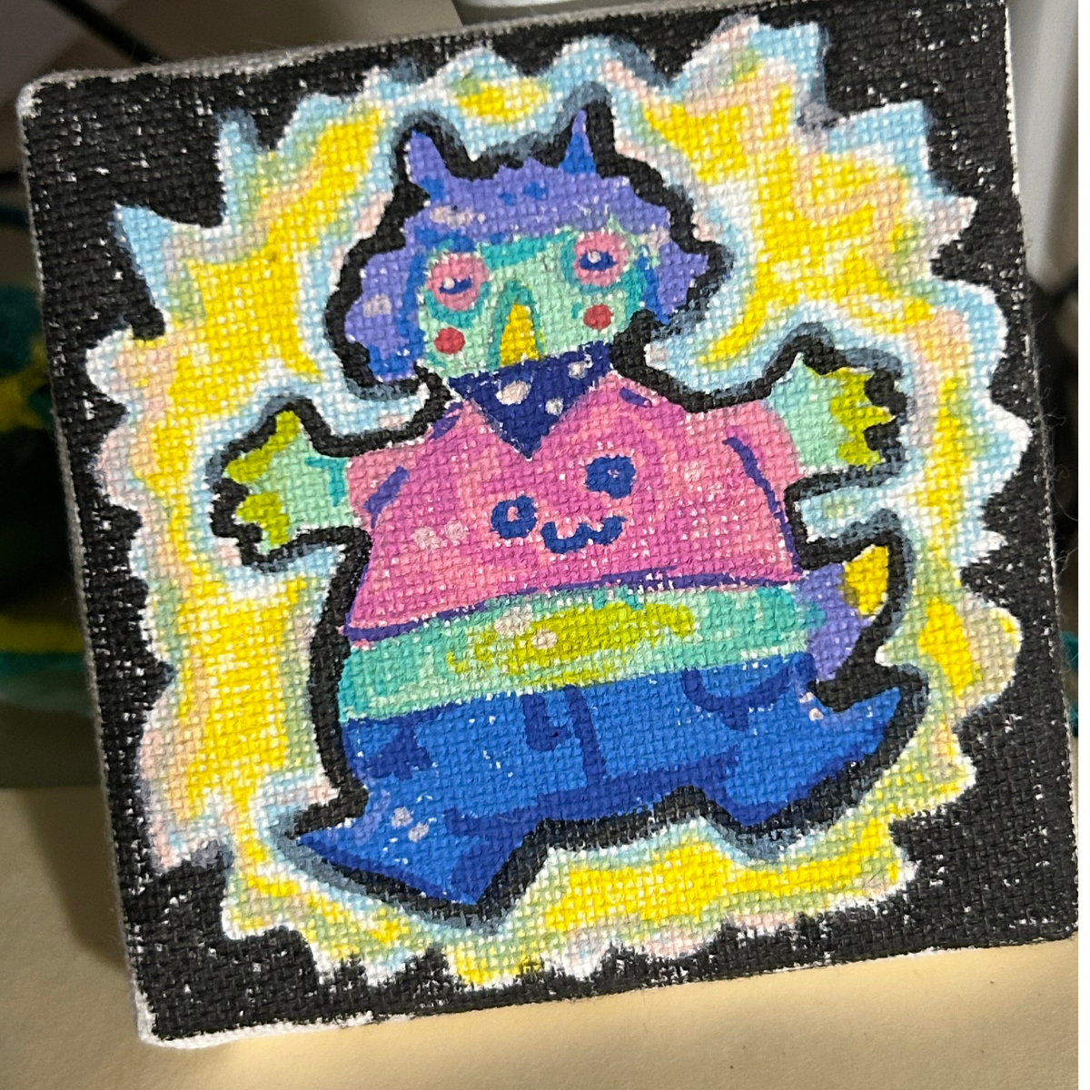 "Frox" Original Collectible Rare Art Character by Bongo Signed & Dated