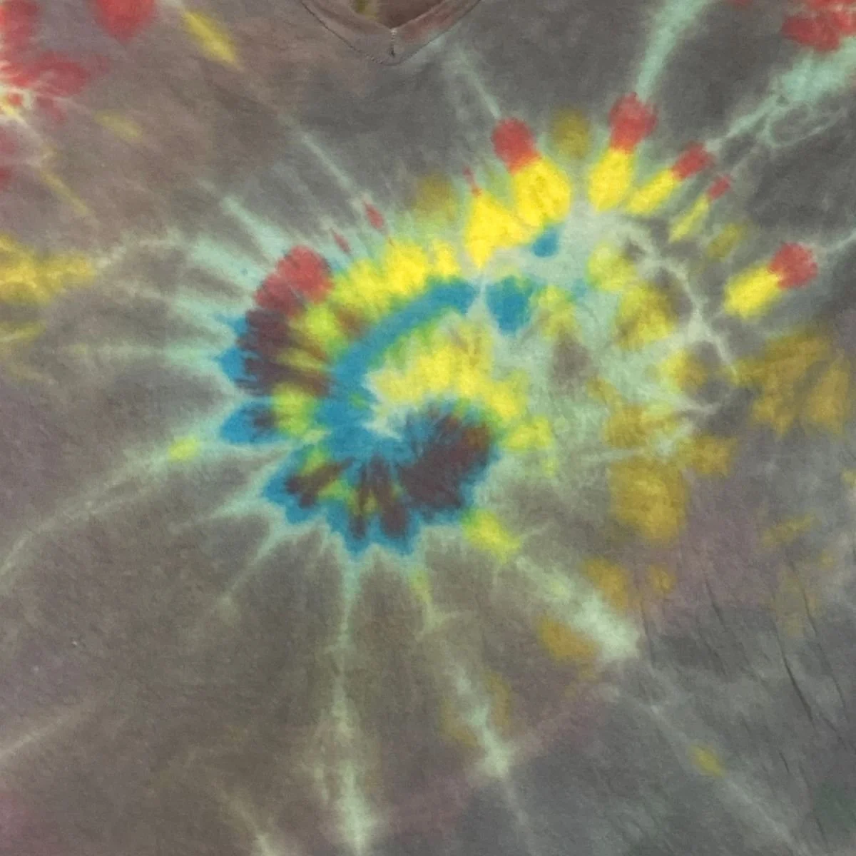 Bango Original Tie-Dye V-Neck Tee 100% Cotton Unisex Handmade Shirt