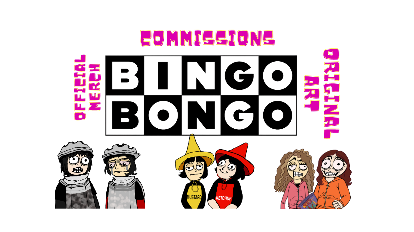 Bingo Bongo Twins official merch store! Here you will find tees, commissions and original art from the twins seen on Fishtank.live Season 5