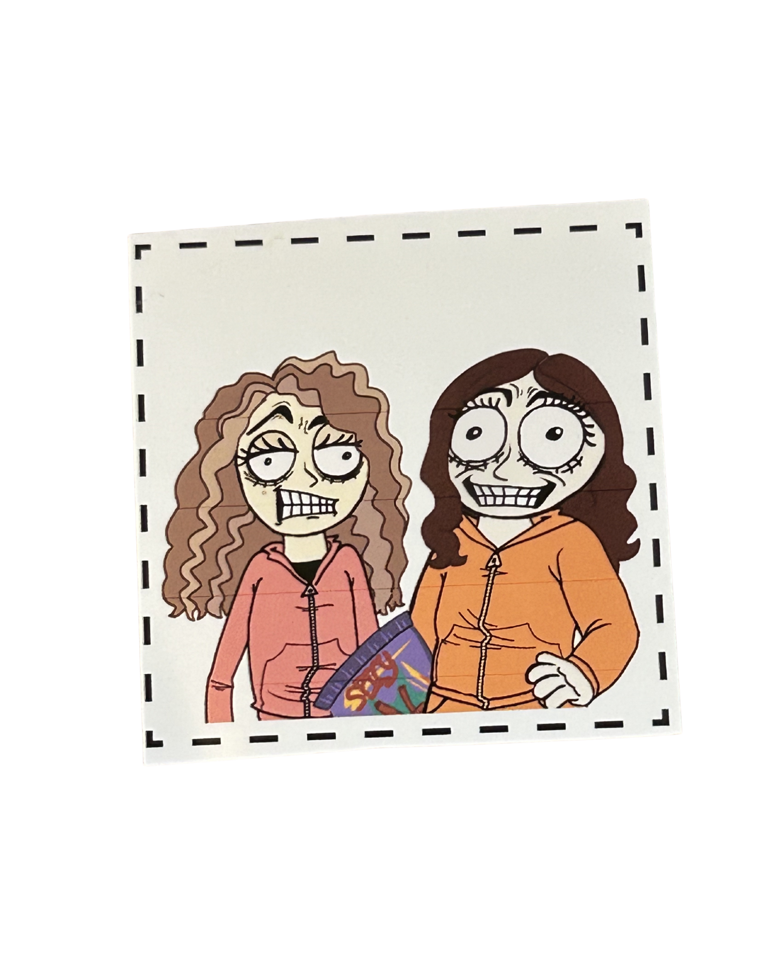 Classic Kiki & Koko Bingo Original Art Signed Collectible Sticker