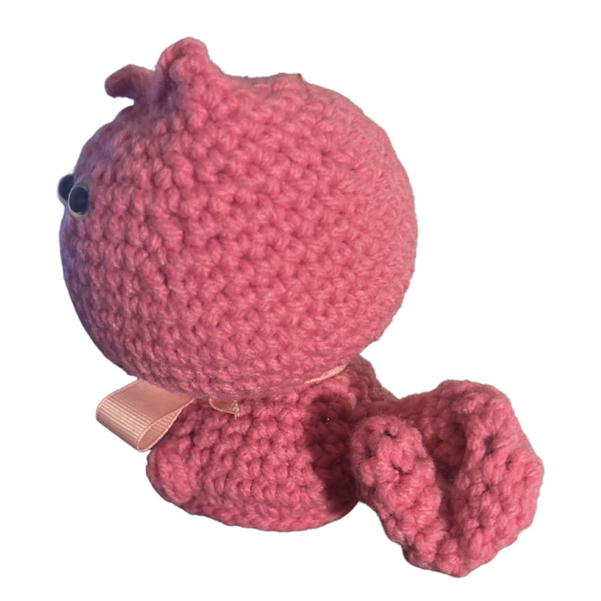 Handmade Crochet Hot Pink Kitty By MOTTS Crochet