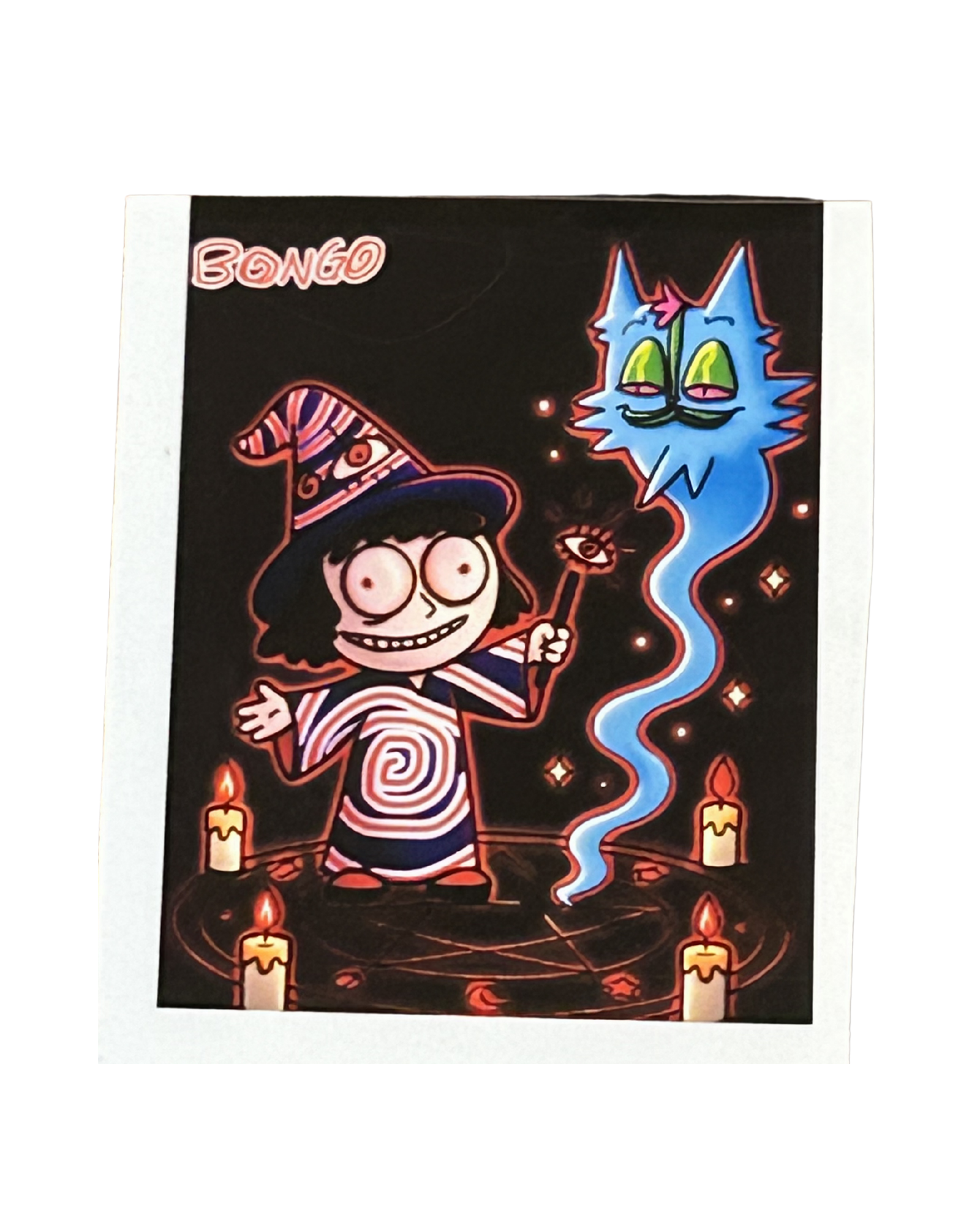 Bongo Original Art Signed Collectible Sticker