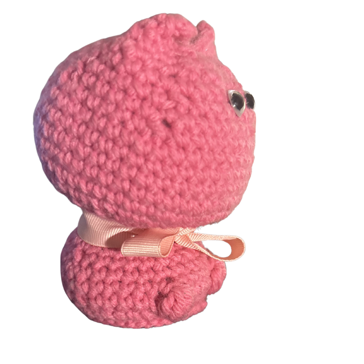 Handmade Crochet Hot Pink Kitty By MOTTS Crochet