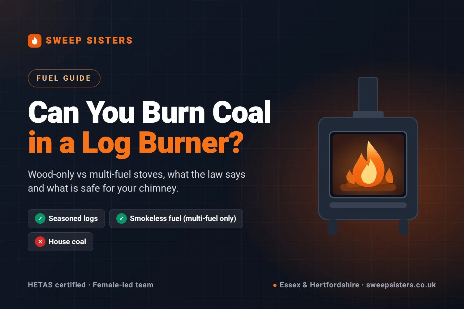Can you burn coal in a log burner guide from Sweep Sisters