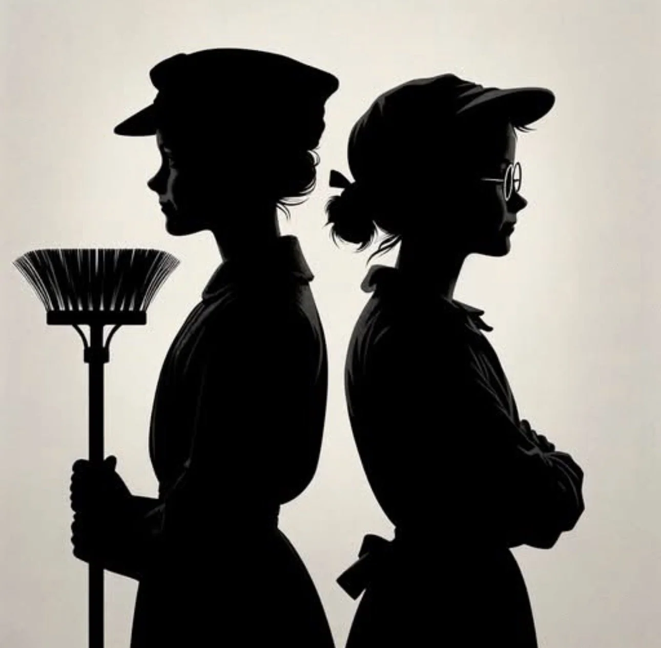 Professional female chimney sweep
