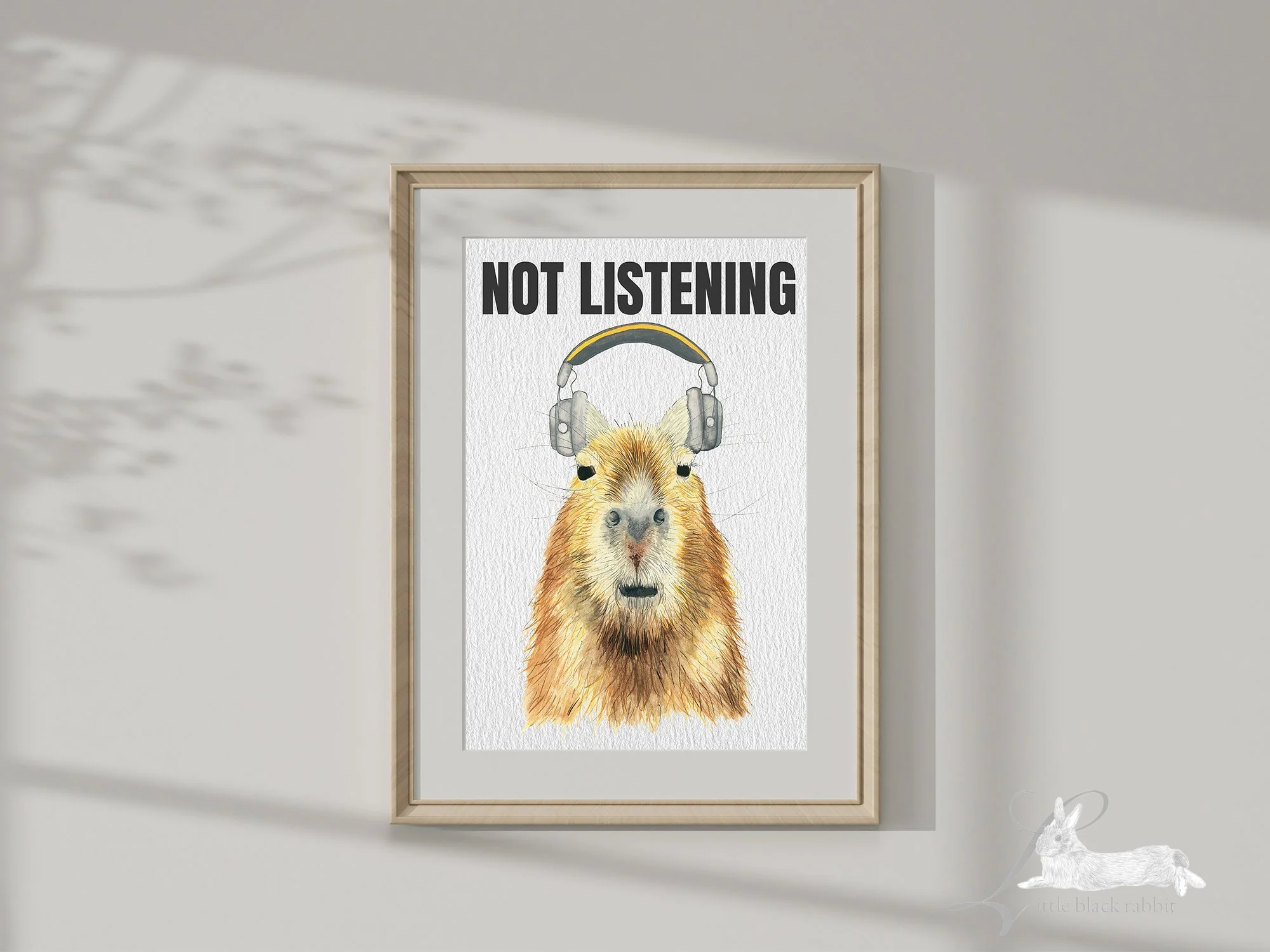 Not Listening Graphic Poster