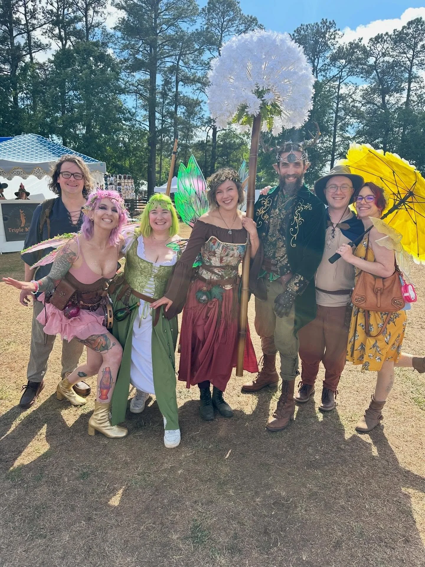 Magic is real, and it looks a lot like this. 🌿✨ Lost in the whimsy and finding new fae friends at the Festival of Legends. #FairyCore #RenFaire #fairyfestival #DandelionFairy @life_ofcait @jenna.m.leo @laura.max.aura @festivaloflegends
