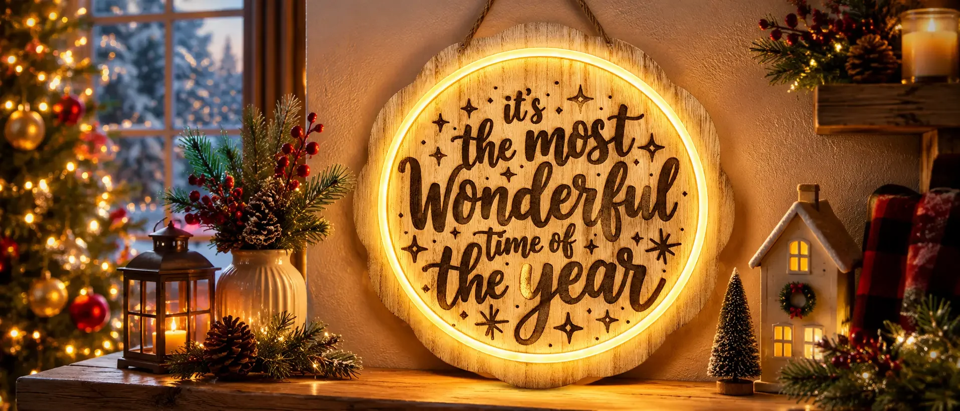 Wonderful Time Lighted Sign