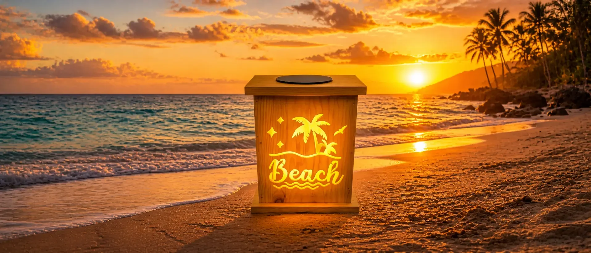 Beach Time Solar Luminary