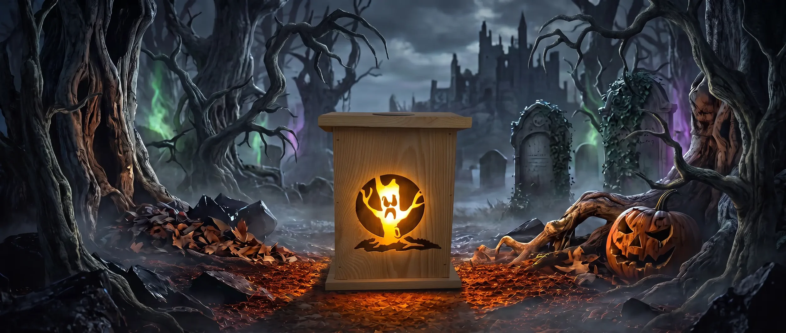 Scary Tree Solar Luminary