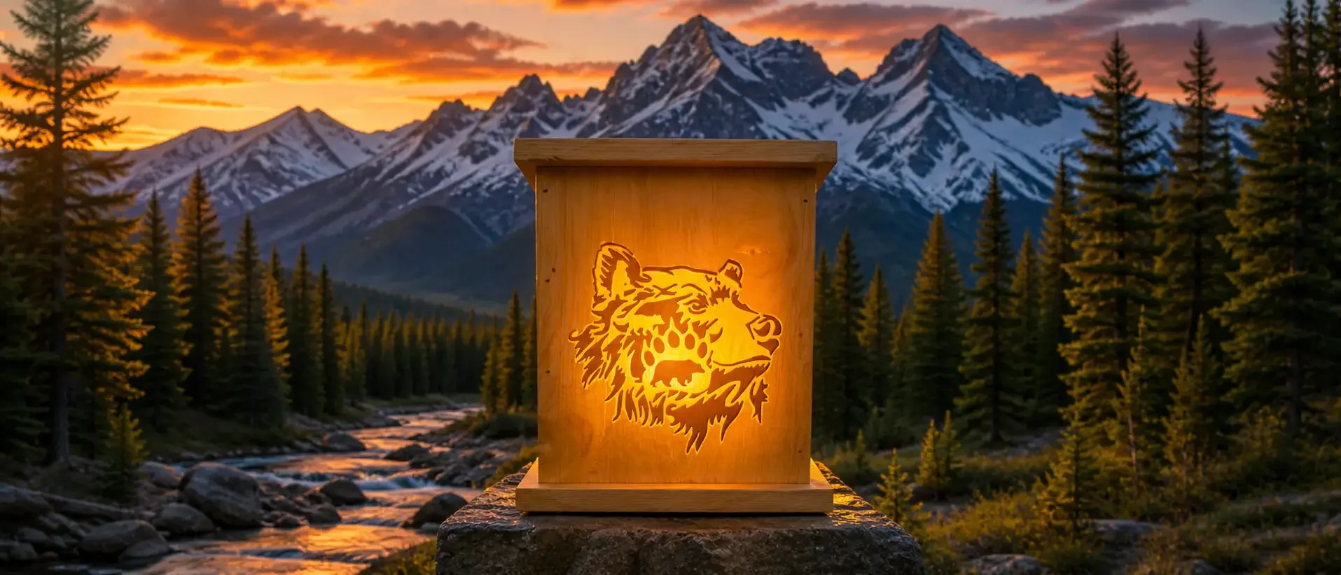 Majestic Bear Solar Luminary