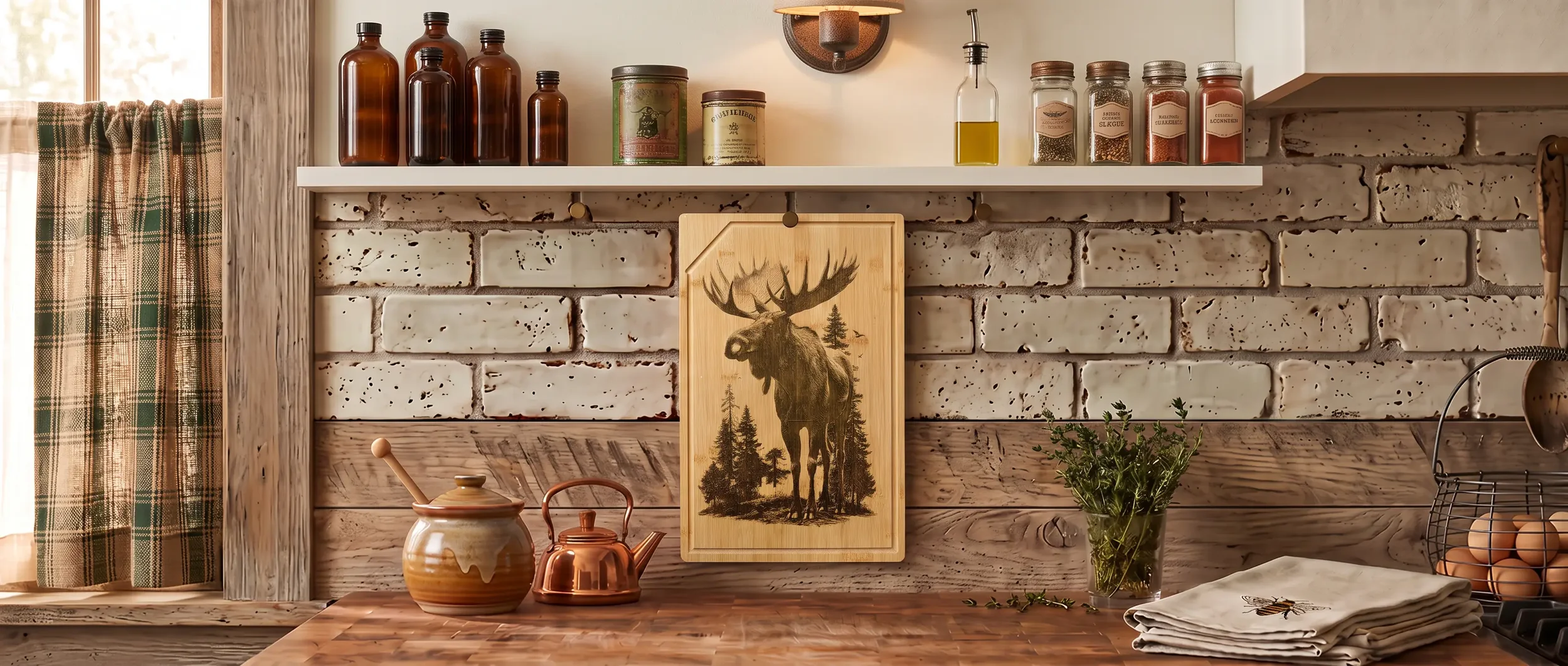 Moose Country Cutting Board