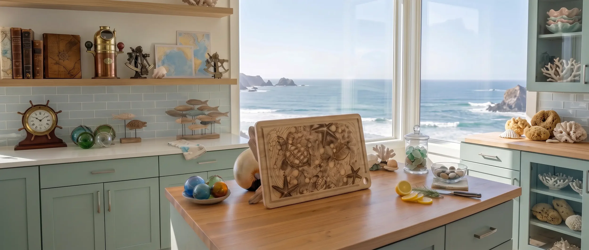 Ocean World Cutting Board