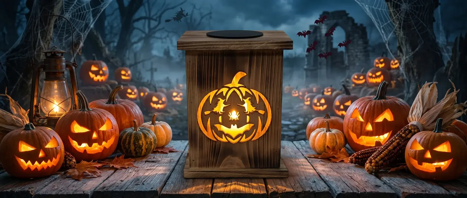 Pumpkin Party Solar Luminary
