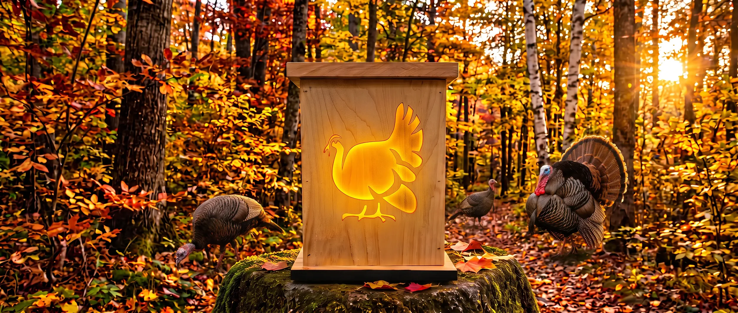 It's Turkey Time Solar Luminary