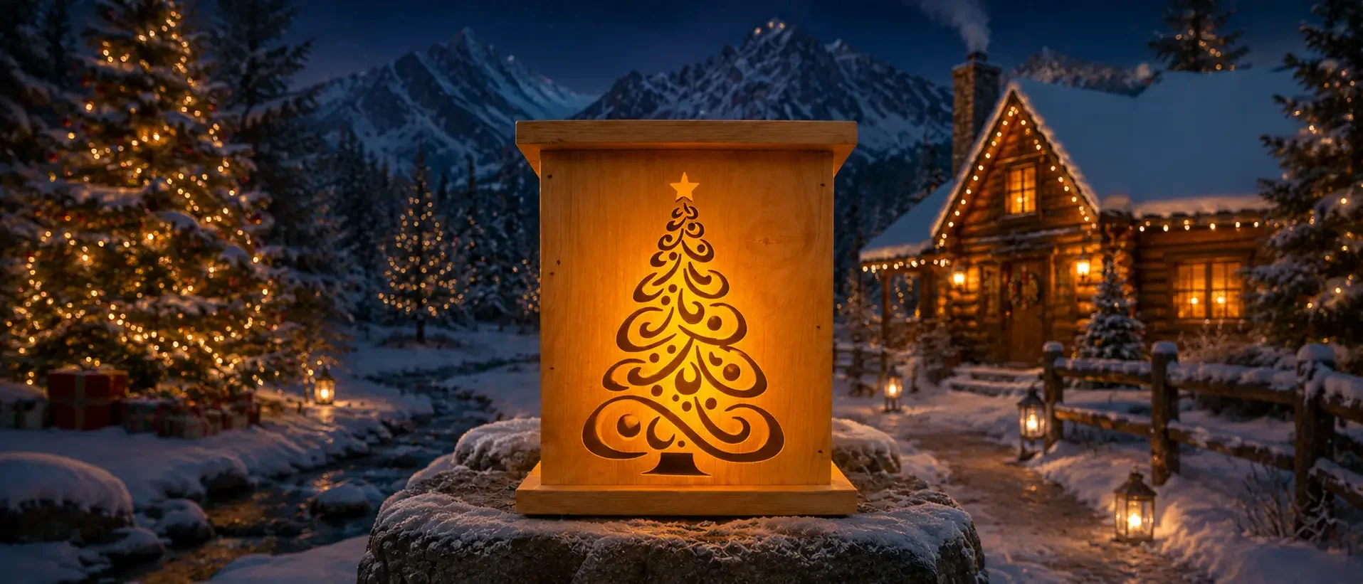 Christmas Tree Solar Luminary