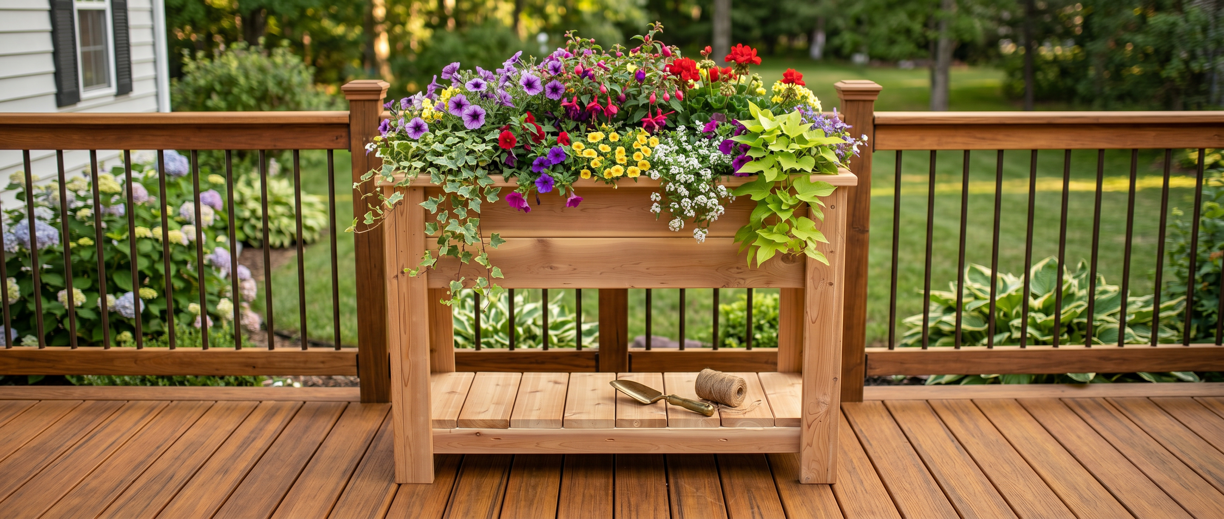 Tall Rectangular Planter