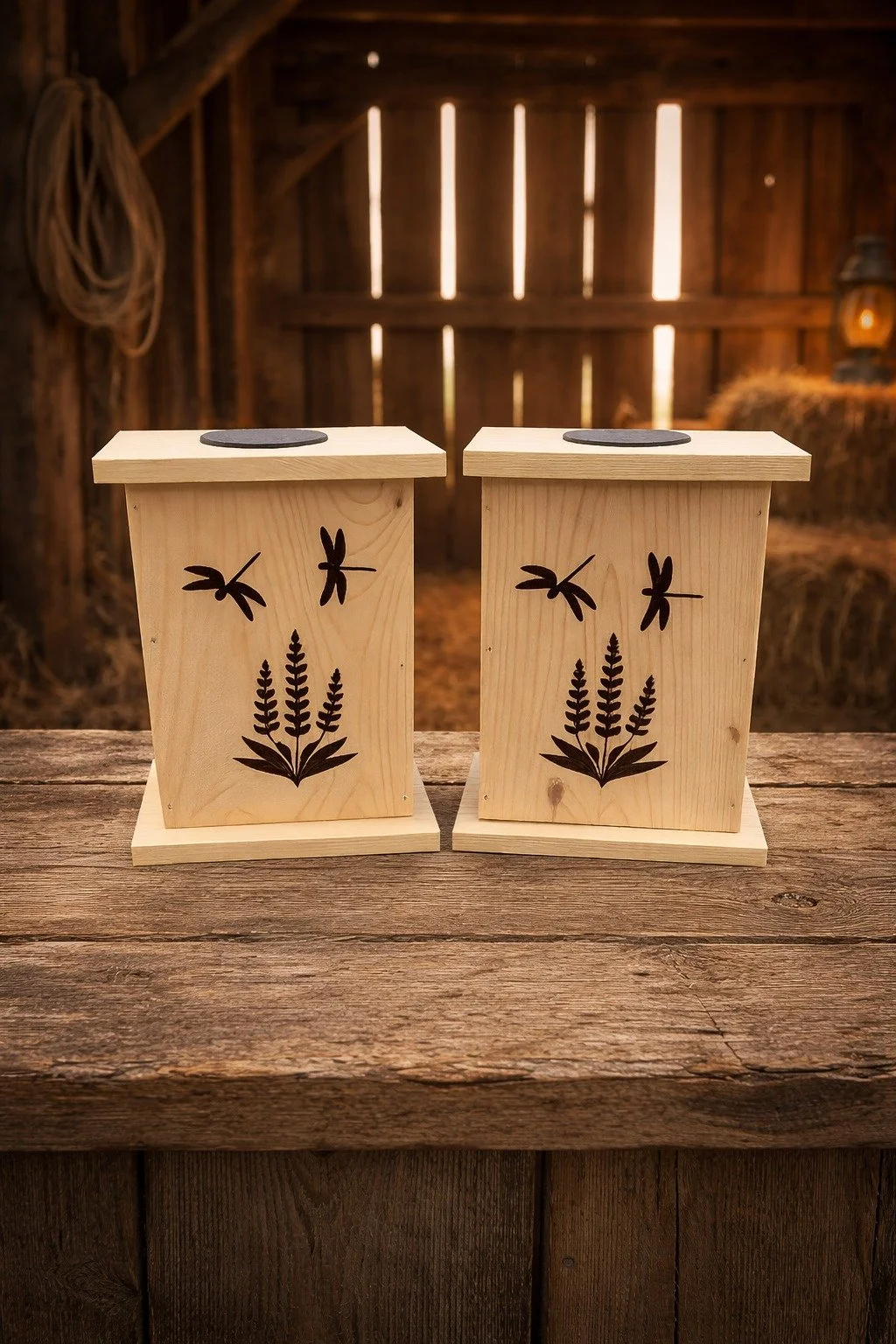 Greenfield Apple Box - Dragon Flies Luminary