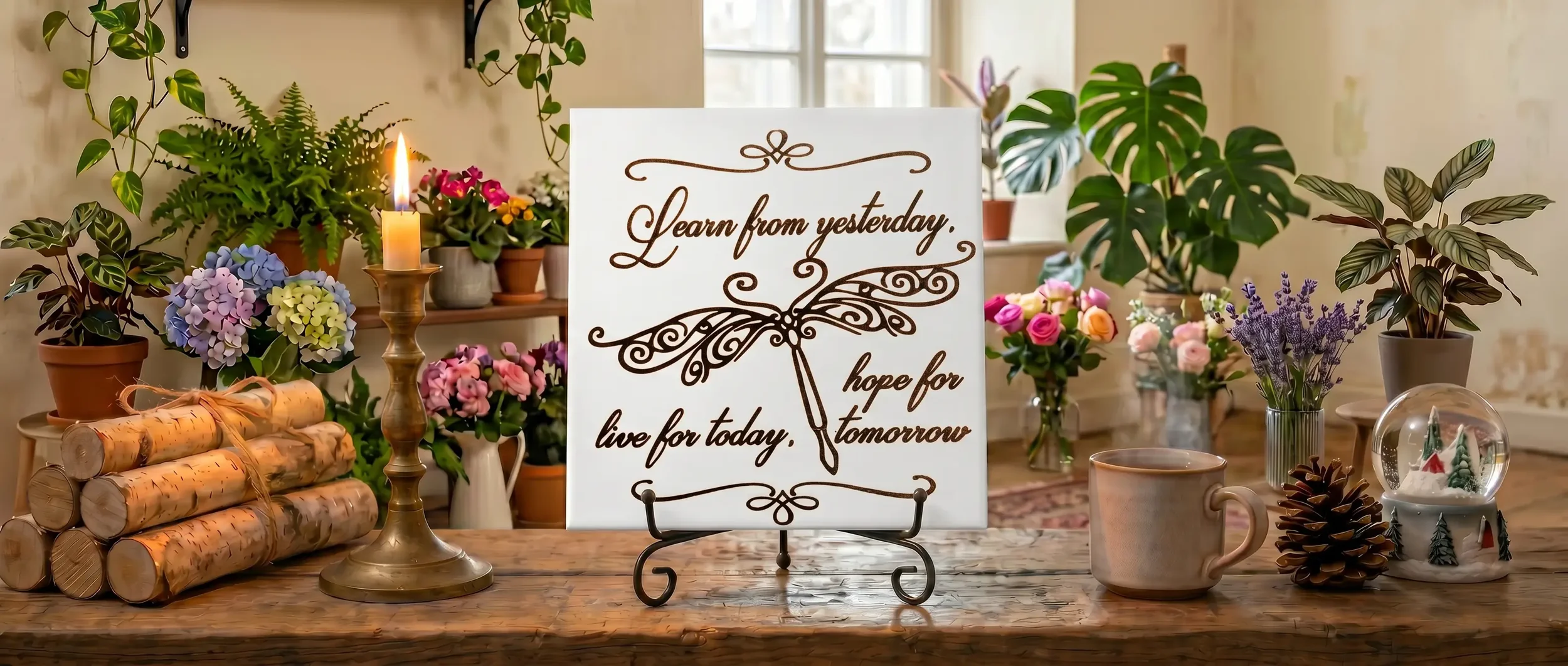 "Learn From Yesterday" Tile