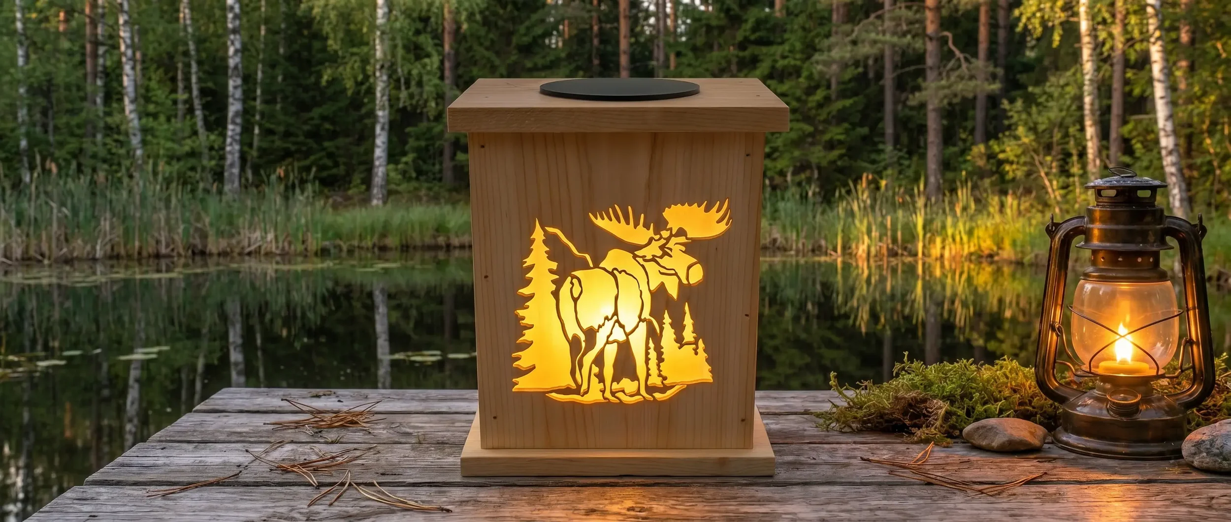 Great Northern Moose Solar Luminary