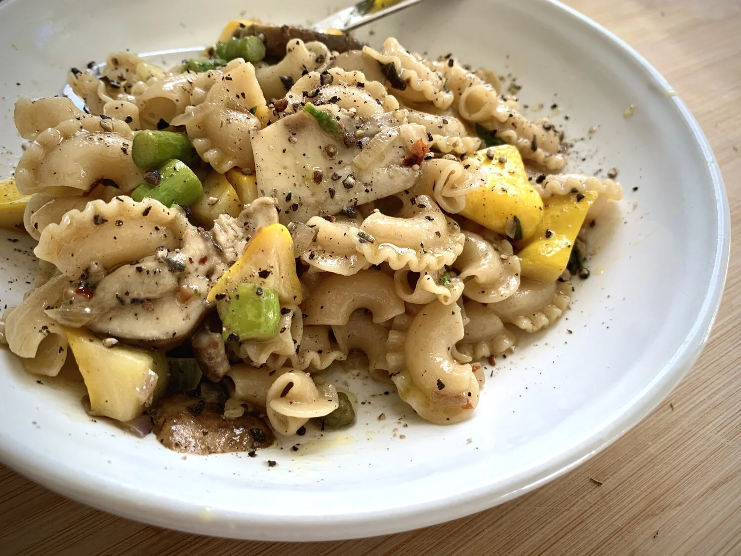 Butter Bolete Mushroom Pasta with Anchovies &amp; Capers