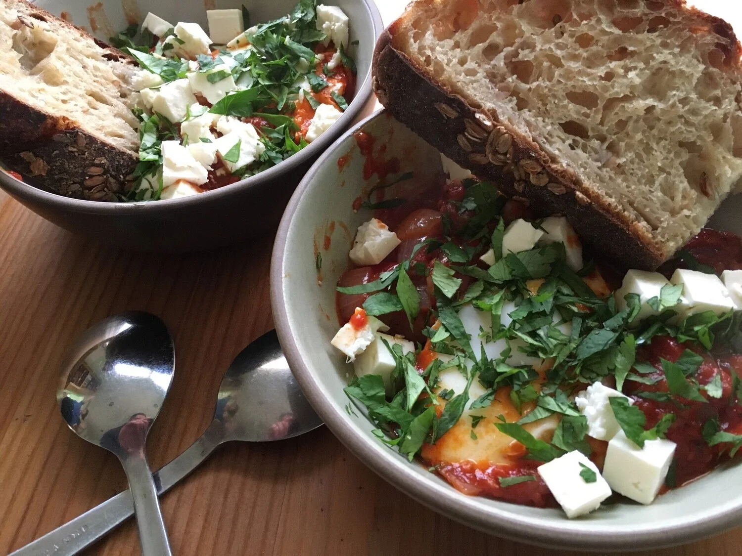Shakshuka with Feta &amp; Zahtar