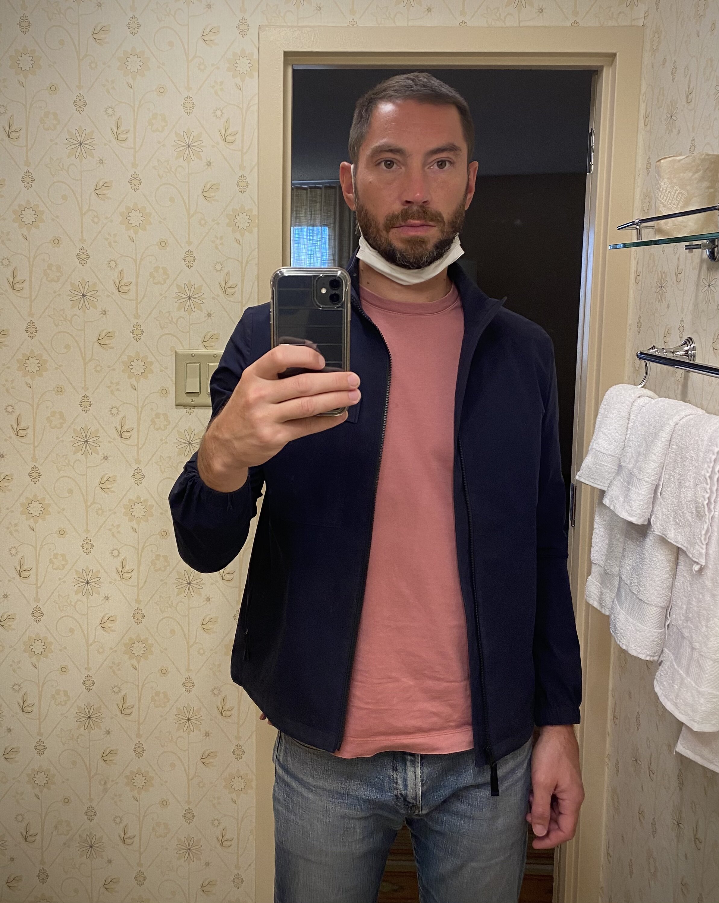 Determining just how exhausted I look.