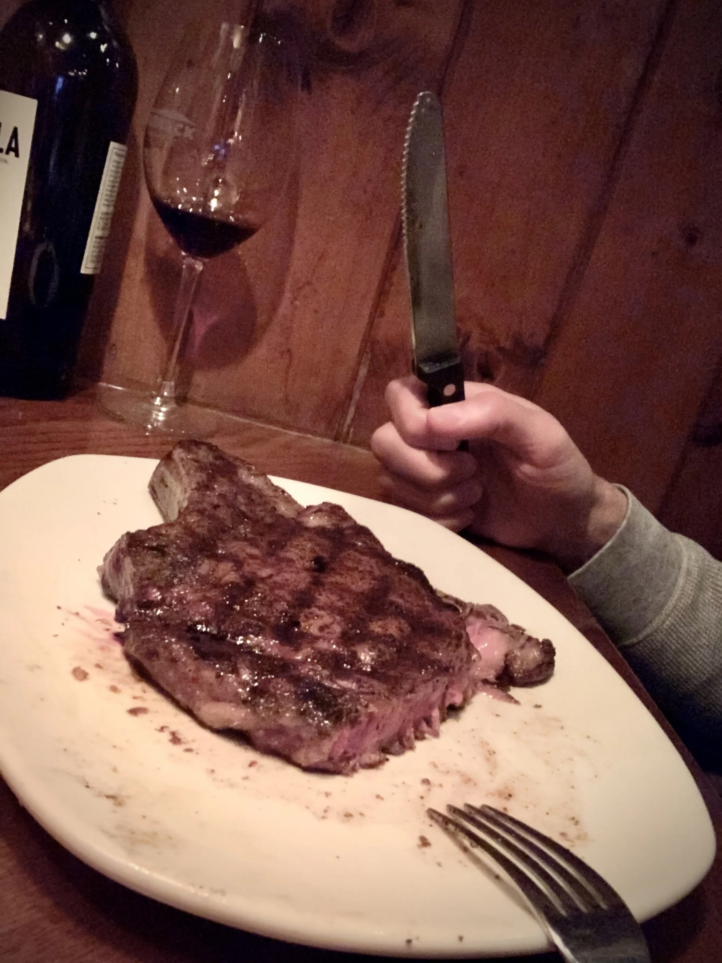 Steak dinner in Phoenix.