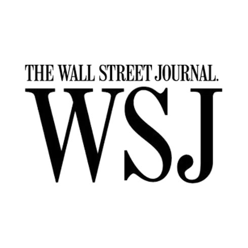 The logo of The Wall Street Journal with the initials 'WSJ' in large black letters.