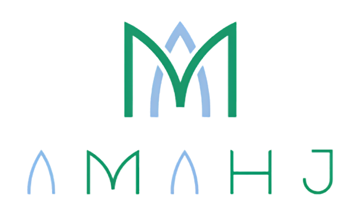 A stylized logo with green and blue lines forming abstract mountain shapes and the words 'Mountain J' in green text.