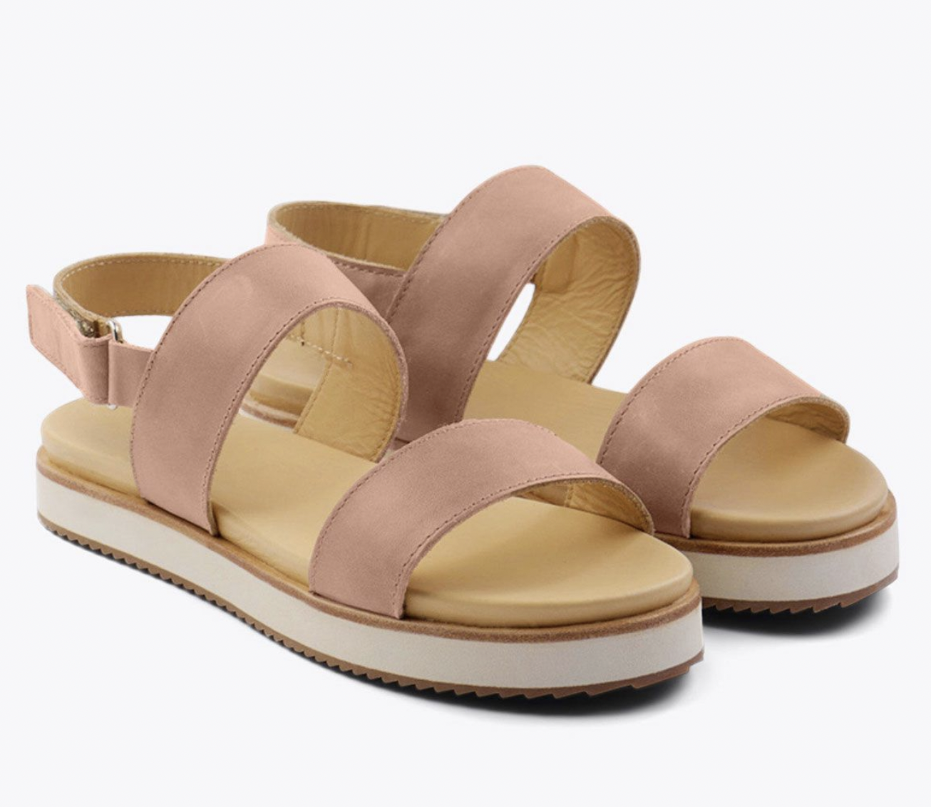 Nisolo Go-To Platform Sandal - Desert Rose