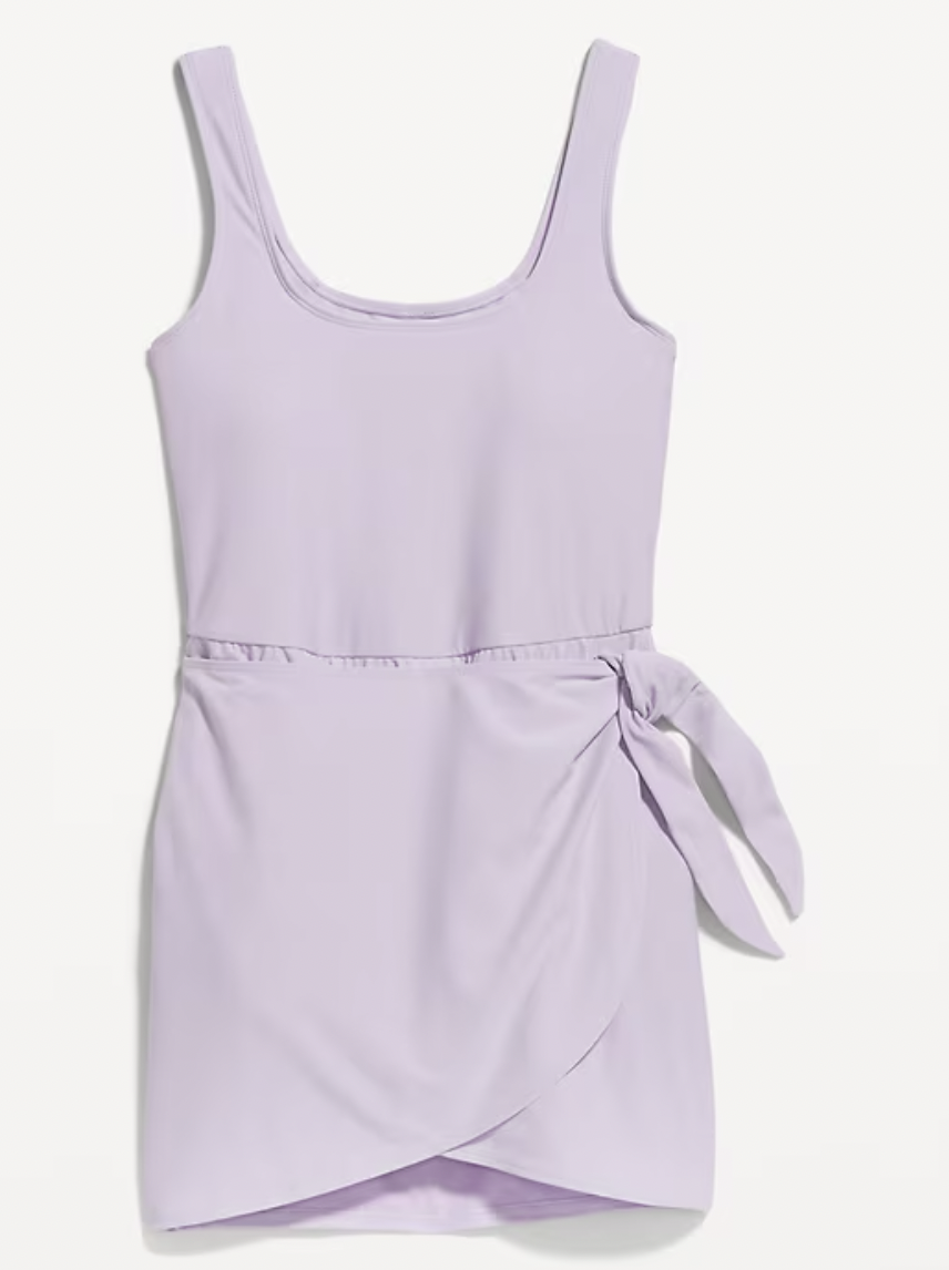 Side-Tie Swim Dress