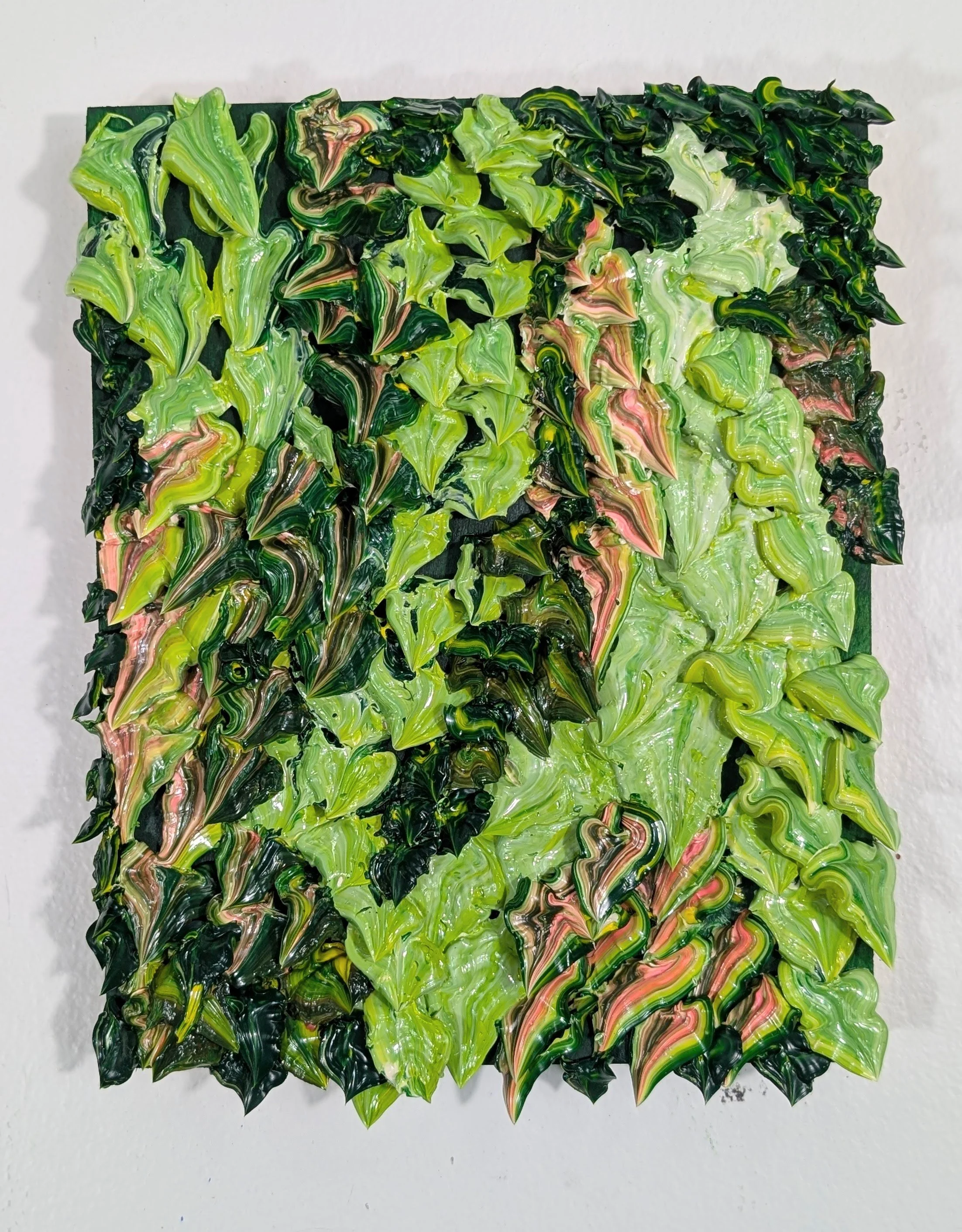 Duality, 10x8, Heavy Texture Acrylic on wood, 2025