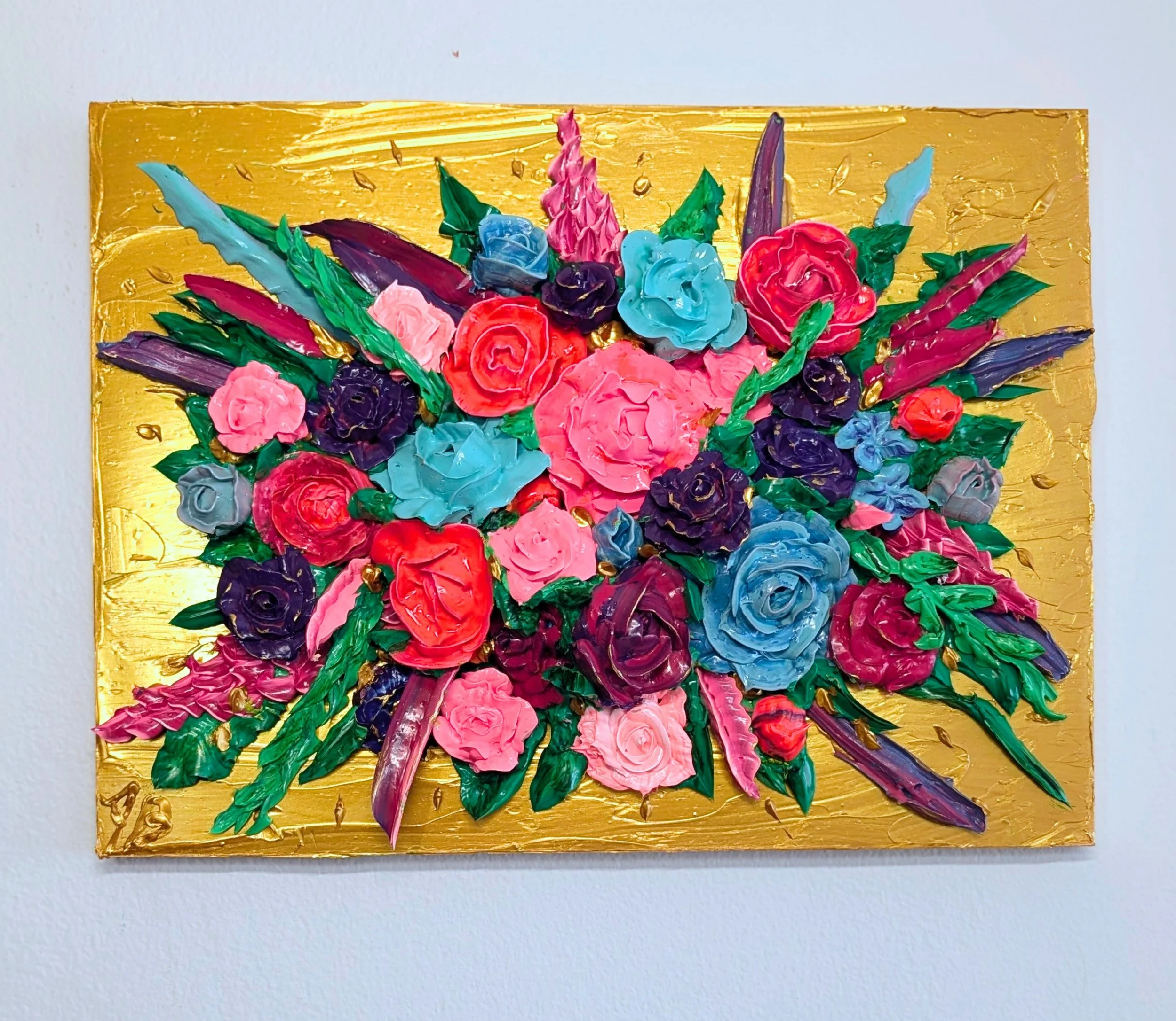 Be Bold, 12x16 ,Heavy Texture Acrylic on Wood, 2026
