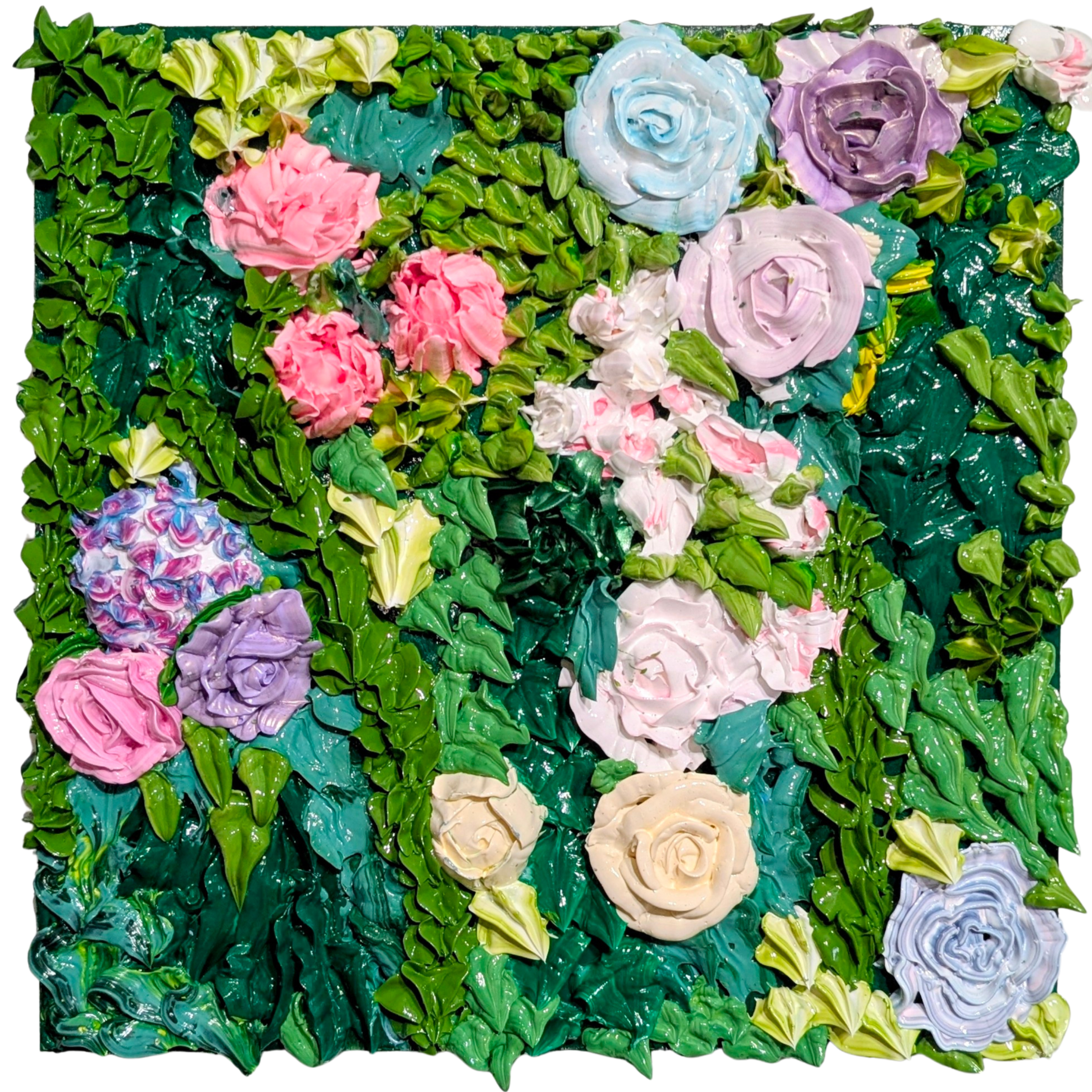 Celebrations Floral Wall #2, 2026
Heavy Texture Acrylic on Wood
12 × 12 in ,Available $600 Warnes contemporary on Artsy.