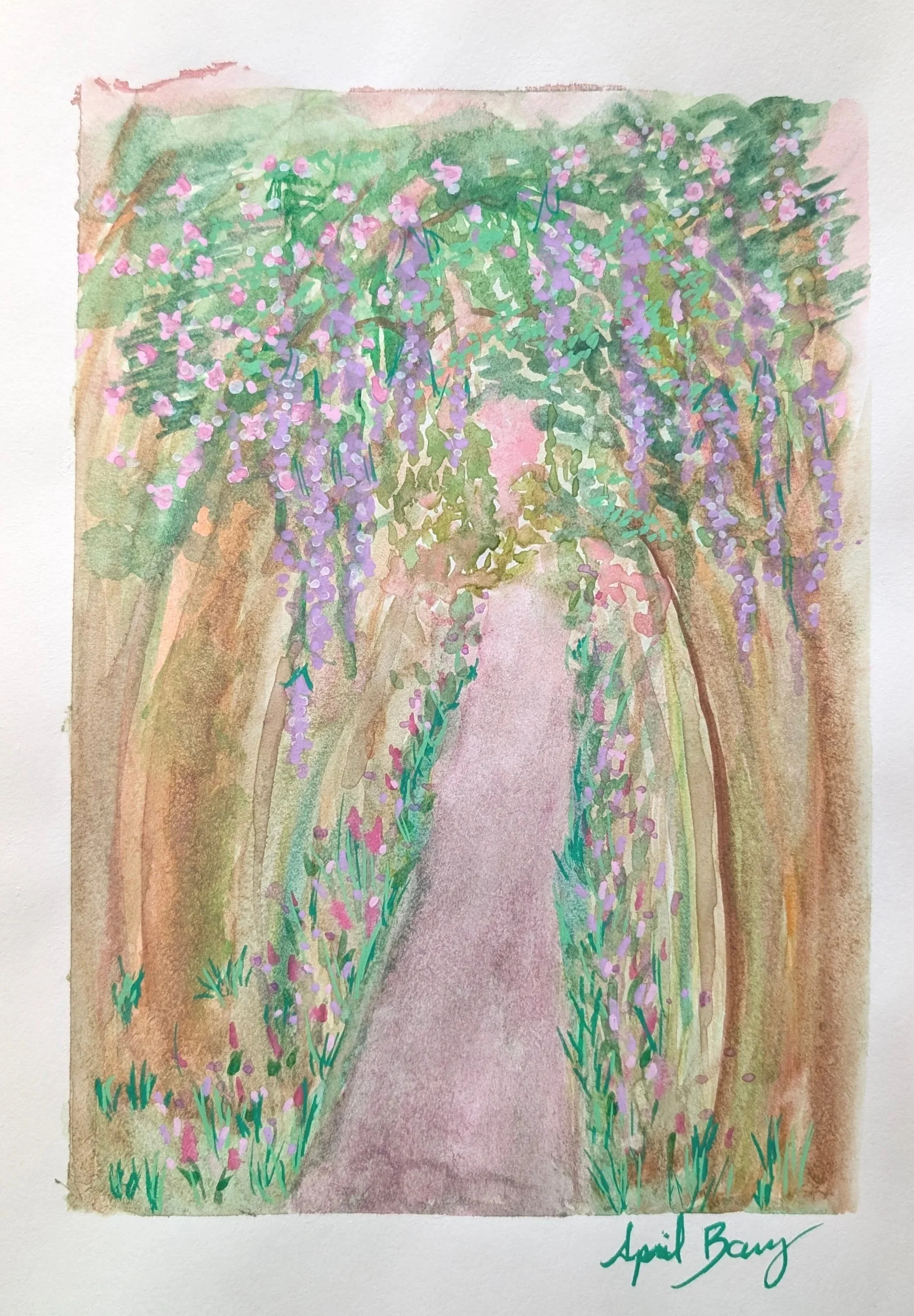 Enchanted Wood #3, Watercolor, 2026, Available $ 150