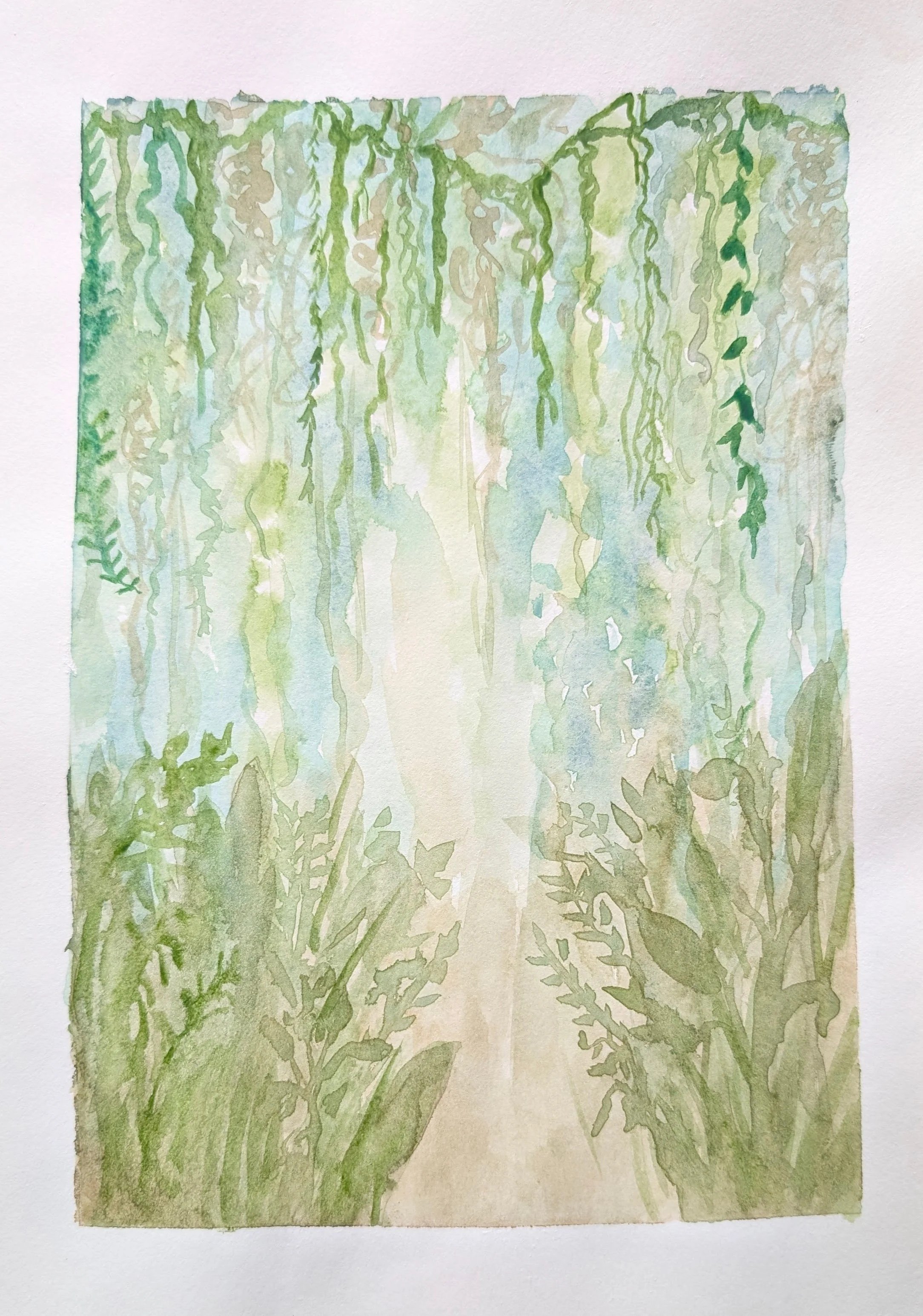 Enchanted Wood #4, 9x12, Watercolor, 2026, Available $ 150