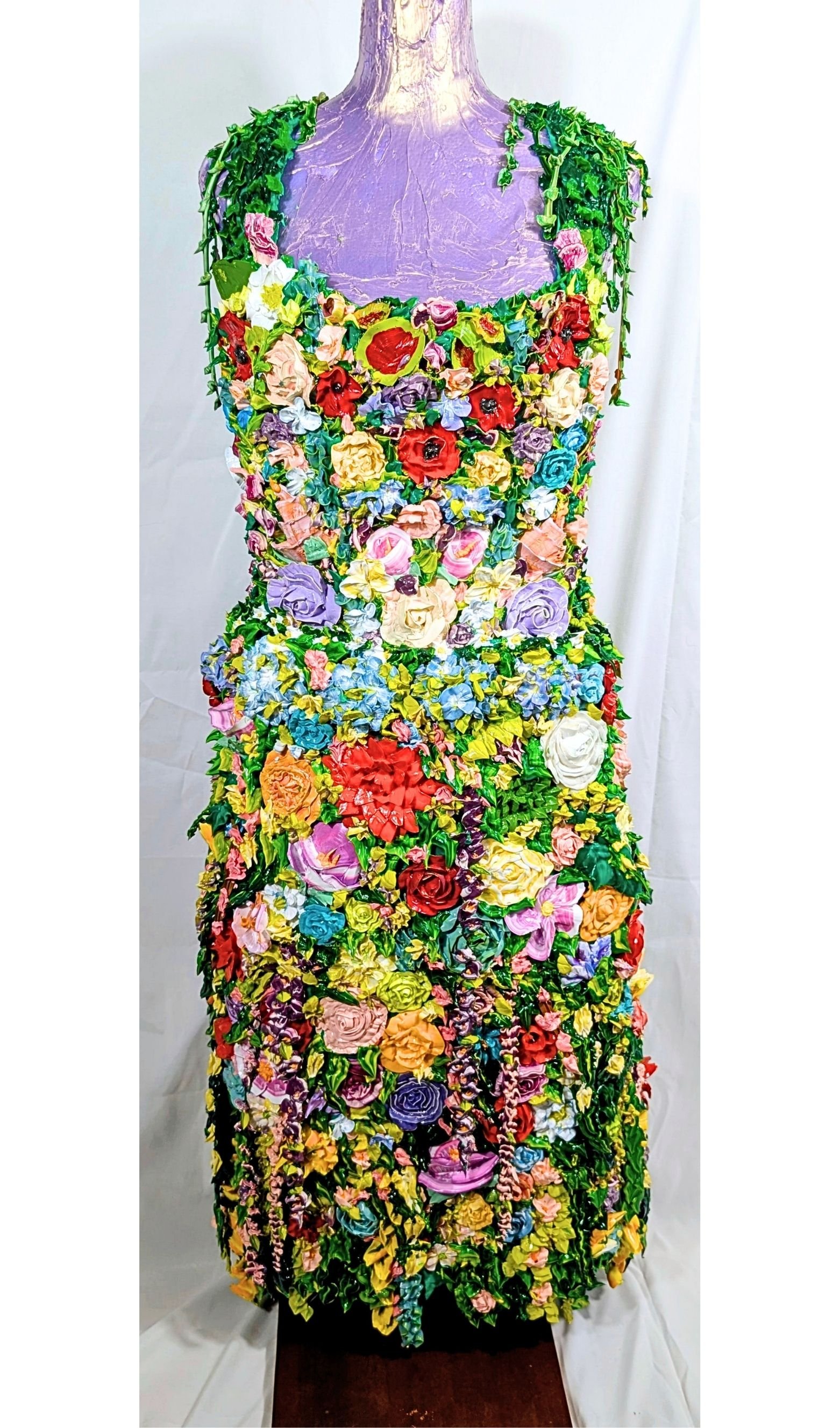 Iris :The Garden Enchantress, Mixed Media, 50x20x10
