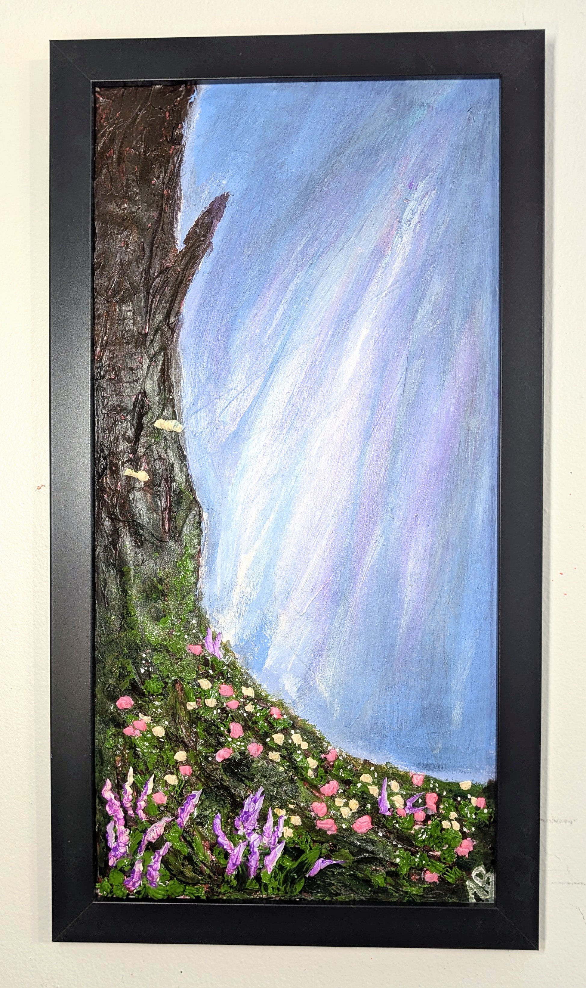 Solace, Heavy texture Acrylic on Wood, 12x24, 2026