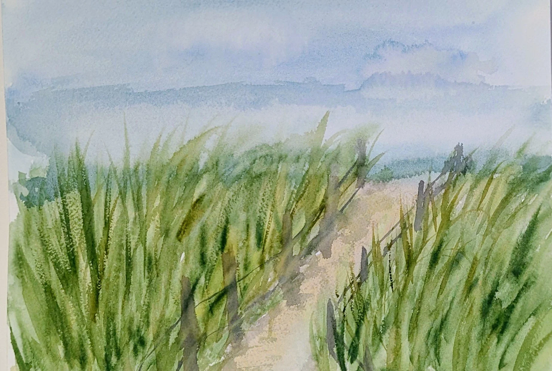 Peace Lives Here , 9x12, Watercolor, 2026, Available $ 150