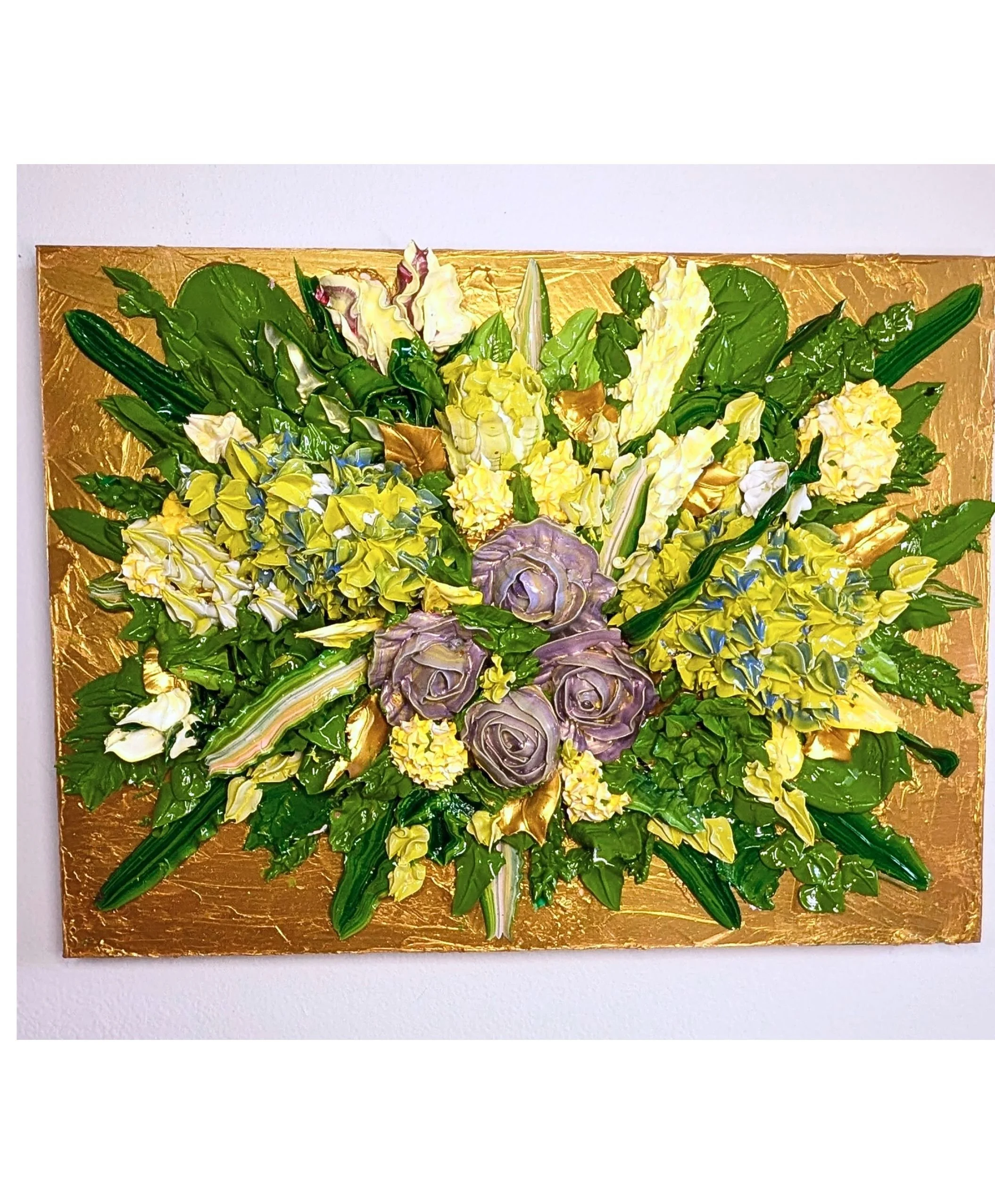 Fresh Beginnings , Heavy Texture Acrylic on Wood, 12x16, 2026