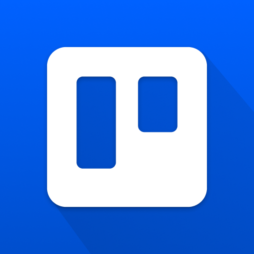 Trello app icon with a blue background and white logo.