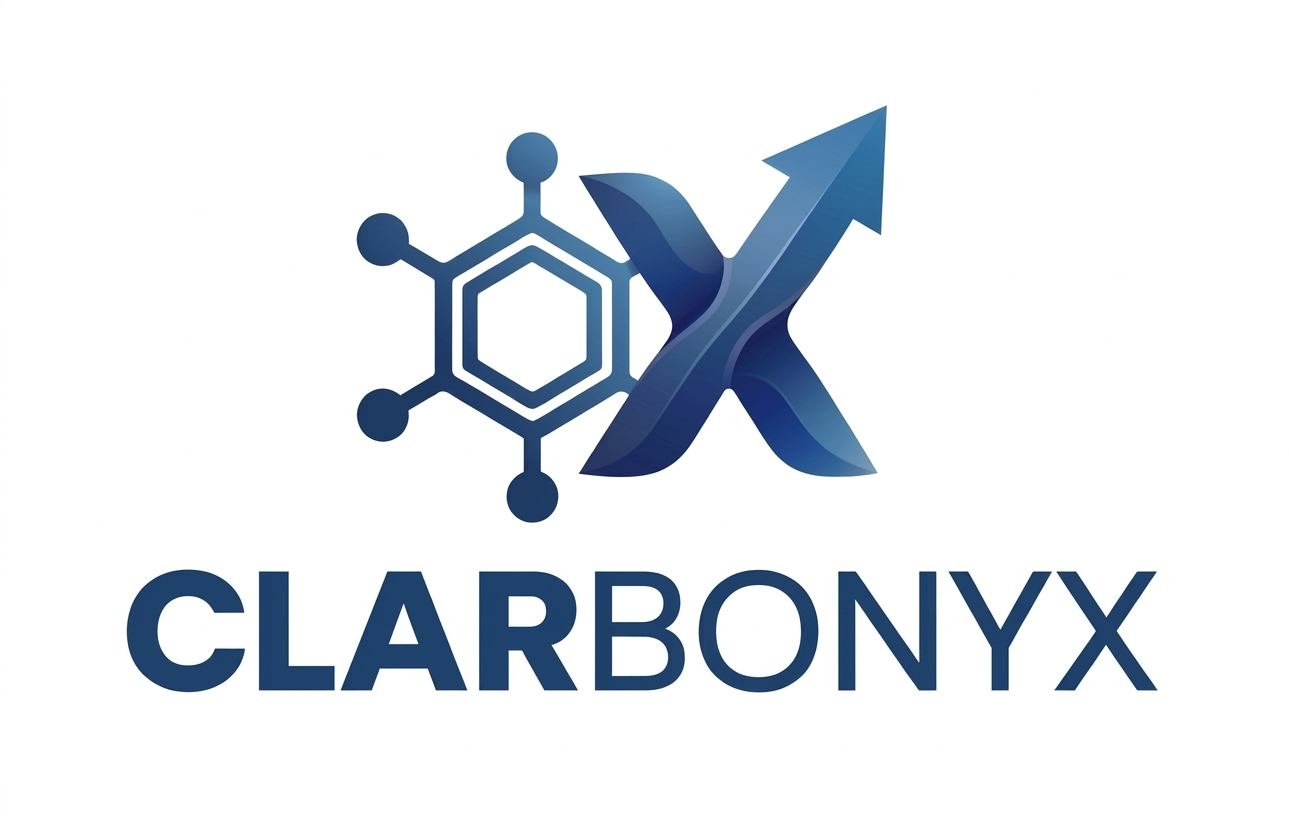 Logo of the company Clarbonyx bv, a life science consulting firm from Houthulst, Belgium.