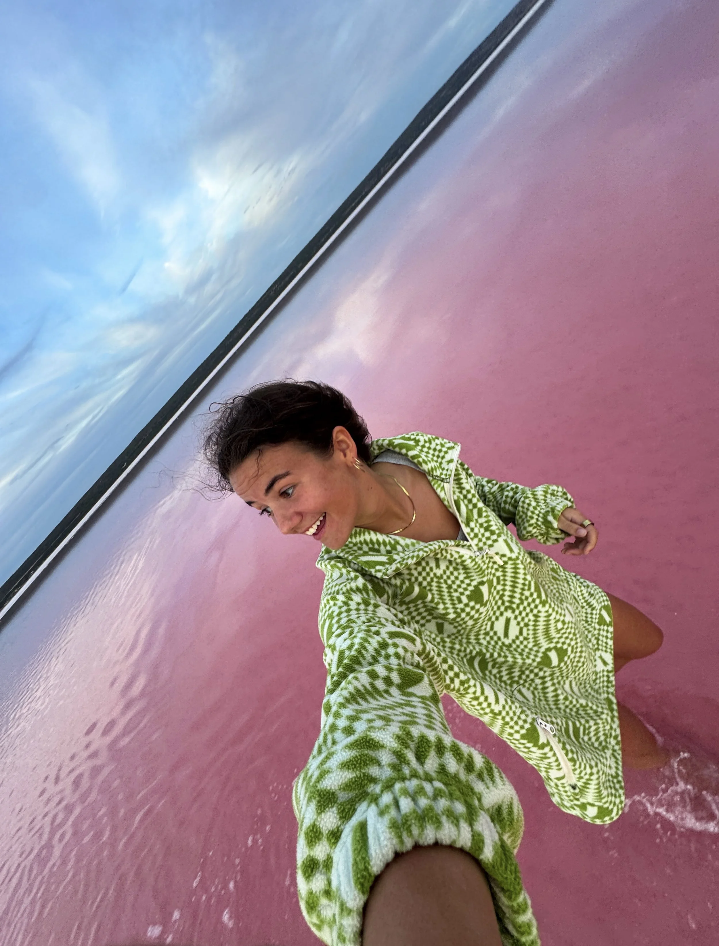 Pink Lake in Western Australia